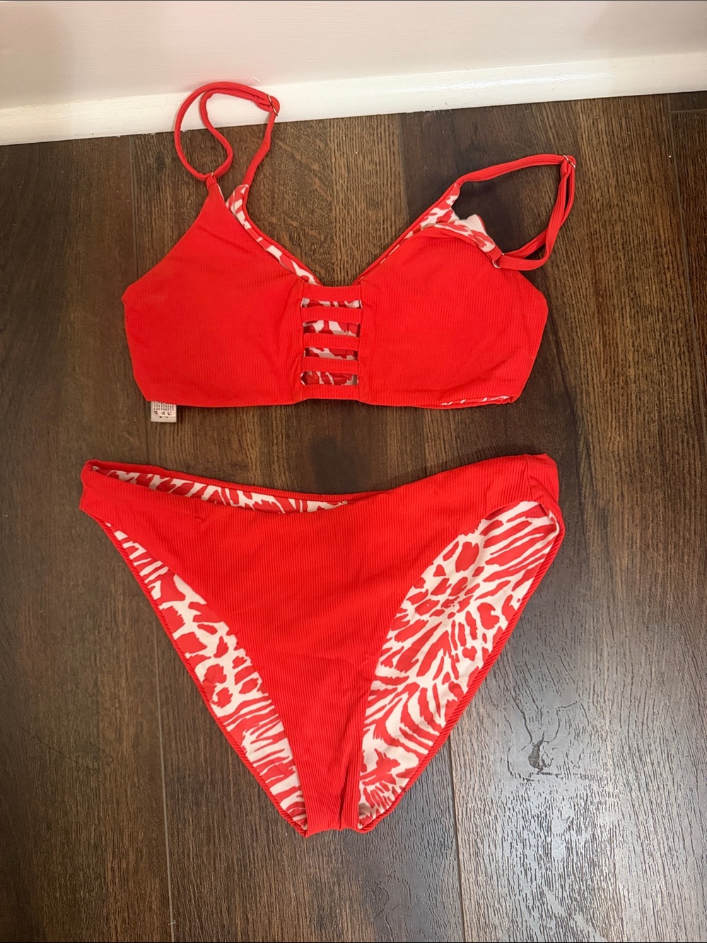 Maaji red reversible swimsuit